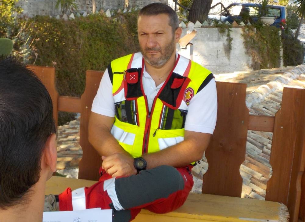 Francesco Colletta, architetto e delegato tecnico del Corpo Nazionale Unità Tecnica di Soccorso (ph benedetto monaco)