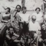 Anni '50-Gita a Tremiti -a destra Nicki Di Staso insieme alla madre di Dalla-Iole Melotti e ad altri amici e amiche-foto scattata da L. Dalla-ragazzino