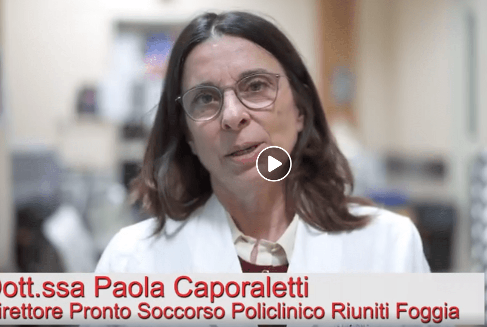 LA DR.SSA PAOLA CAPORALETTI, Pronto Soccorso Riuniti di Foggia