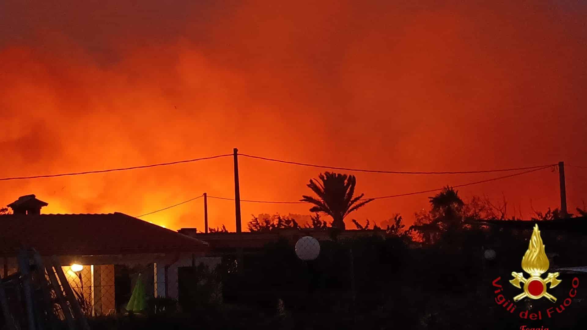 Roghi in Capitanata - La cruda analisi di Coldiretti ph vigili fuoco, Vieste