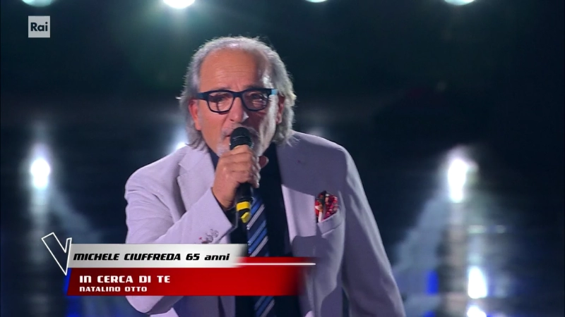 The Voice Senior il mattinatese Michele Ciuffreda canta