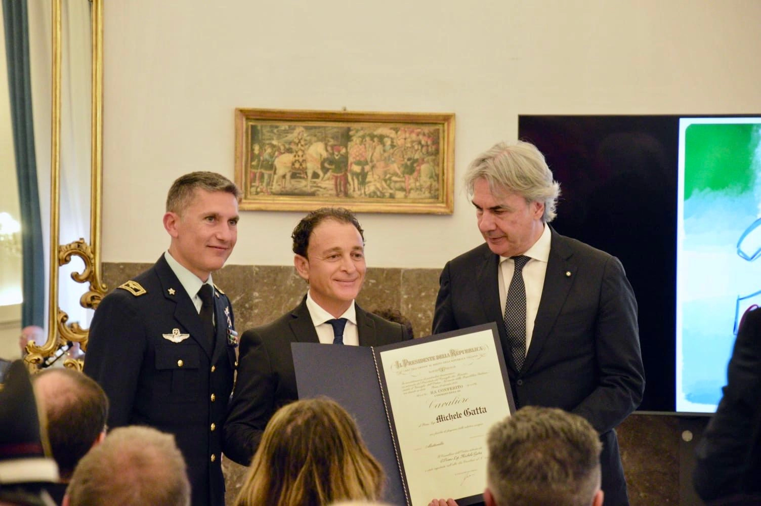 Al manfredoniano Primo Luogotenente Michele Gatta onorificenza dell'Ordine al Merito della Repubblica Italiana