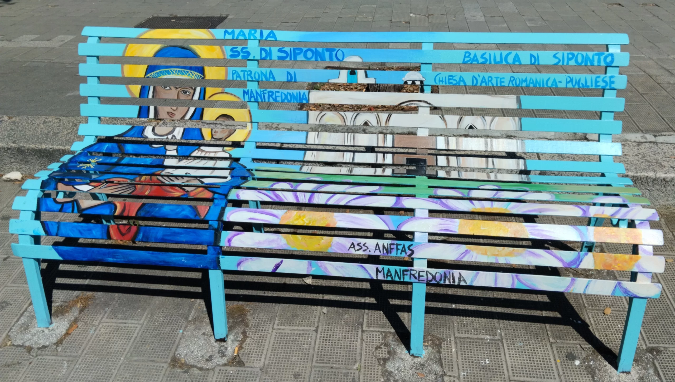 Progetto ANFFAS -una panchina da amare-Dipinto Madonna di Siponto