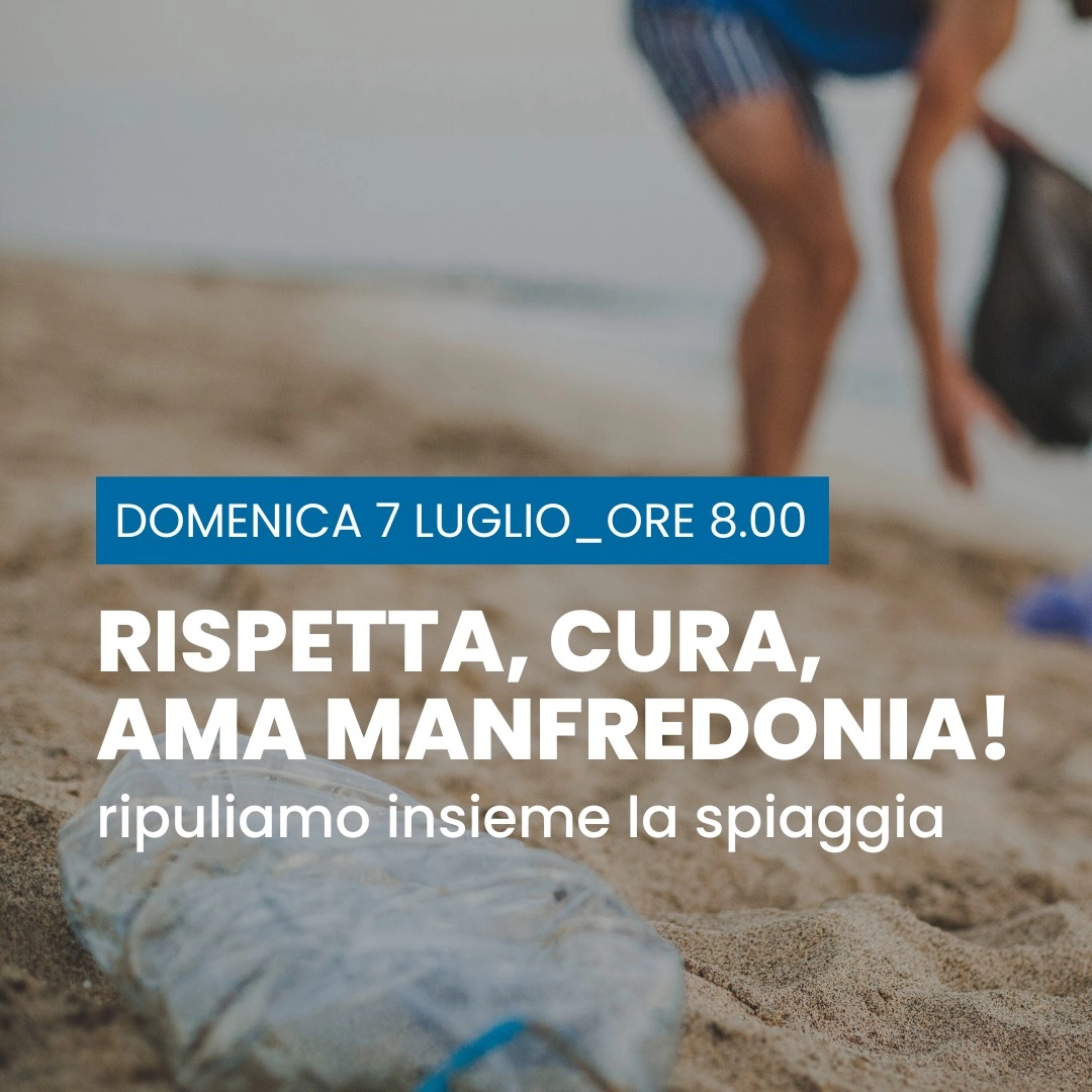 Manfredonia. Domenico La Marca: "Rispetta, cura, ama Manfredonia. Ripuliamo insieme la spiaggia"