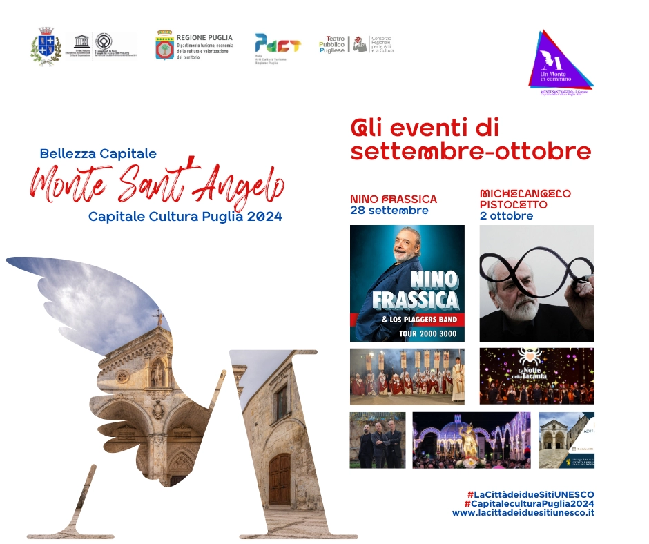 Monte Sant'Angelo. Galà della cultura regionale: 28 Nino Frassica e il 2 ottobre arriva Pistoletto