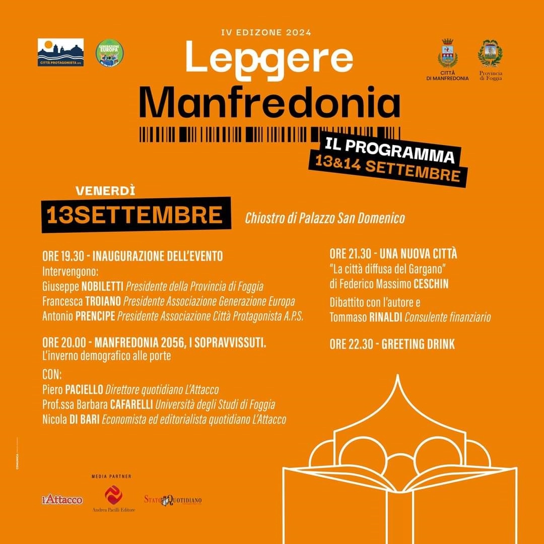 "Leggere Manfredonia". Prencipe: "Valorizziamo la cultura e l patrimonio culturale della città"