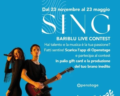 Bariblu, in collaborazione con Openstage, è lieto di annunciare l’inaugurazione di Bariblu Live Contest, un progetto innovativo che promuove la musica dal vivo e offre un palcoscenico ai talenti emergenti del territorio.