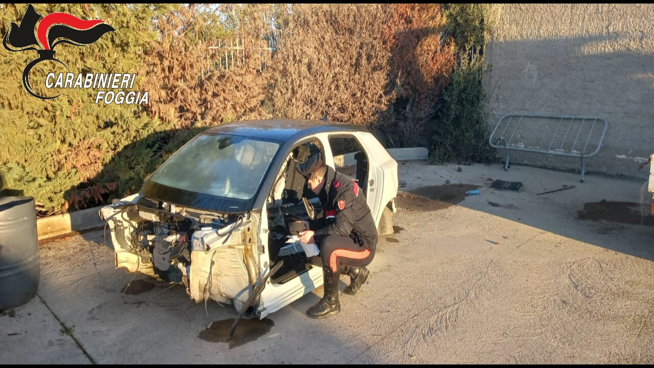 Auto rubata e ritrovata a pezzi nel Foggiano: "Mi vergogno della mia terra"